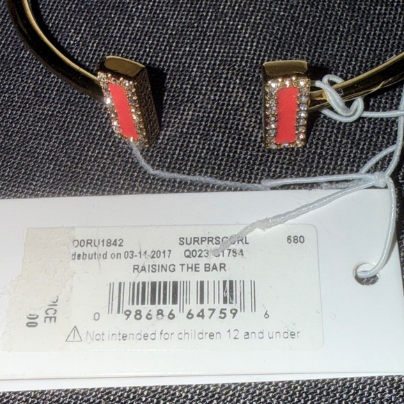 Kate Spade Gold Cuff with Red Details - Picture 4 of 7